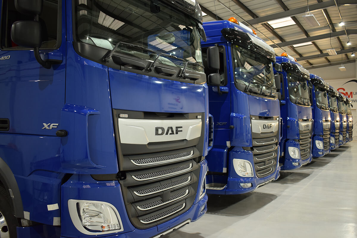 DAF HGV lineup at SM UK Tamworth