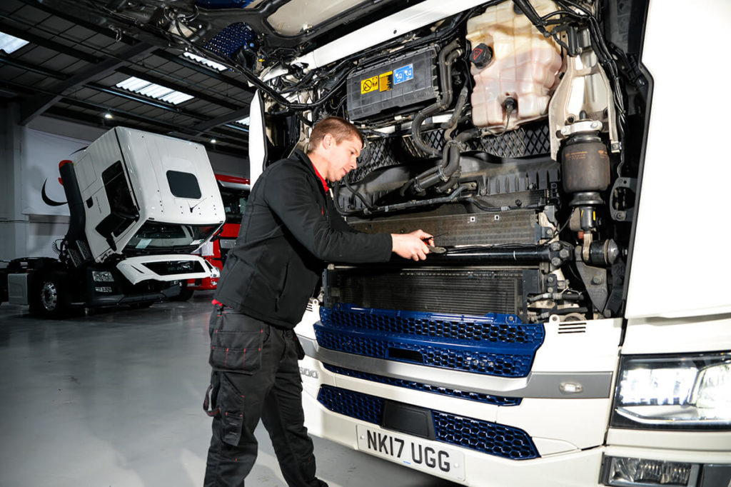 SM UK Engineer working on HGV