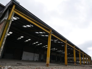 Empty warehouse being converted into new SM UK workshop