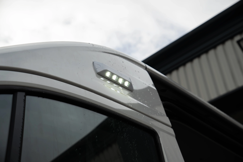 Scene lights on a welfare van