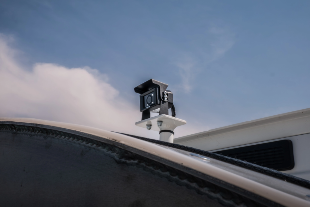 Load Camera mounted on a tipper